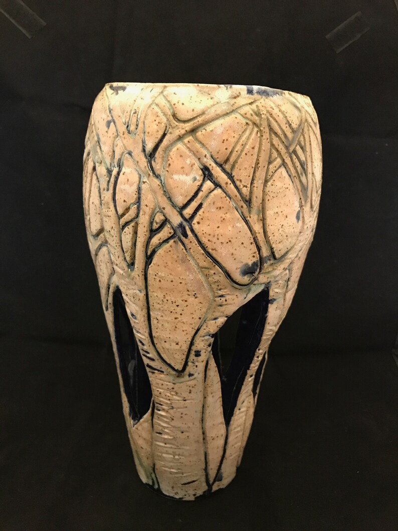 Tree Cutout with Dark blue interior