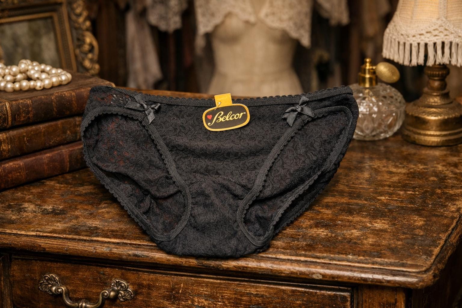 Culotte Haute Taille BELCOR - Taille 40 (M), Bleu Nuit, Neuf Avec étiquettes