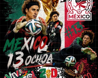 Guillermo Ochoa Mexico Soccer PNG (Digital Download)