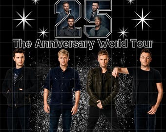 Westlife 25th Anniversary World Tour PNG-Datei, Konzertdesign 2026 (Digitaler Download)