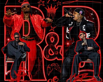 Usher Chris Brown Raymond en Brown R&B-tour, png (digitale download)