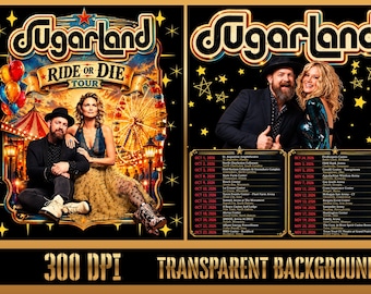 Sugarland Ride or Die Tour 2026 PNG, Country Music Concert Design (Digital Download)