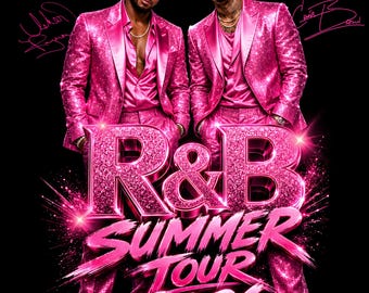 Usher Chris Brown Raymond and Brown R&B Tour PNG (Digital Download)