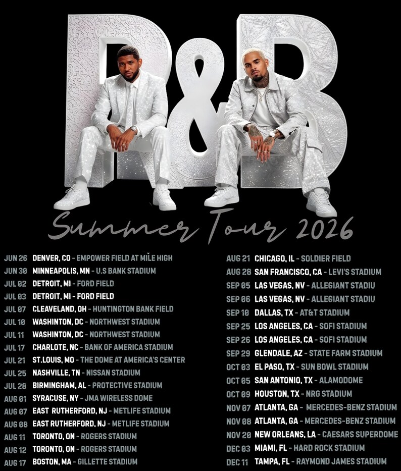 2PNG Usher Chris Brown Tour 2026 Fan Art PNG (Digital Download)