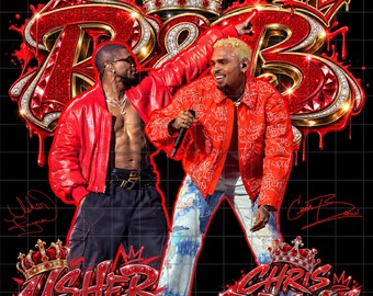 Usher Chris Brown Raymond and Brown R&B Tour PNG (Digitaler Download)