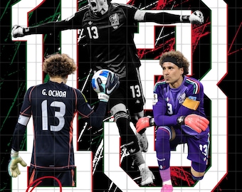 Guillermo Ochoa Mexico Soccer PNG (Digital Download)