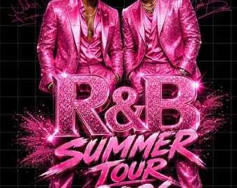 Usher Chris Brown Raymond and Brown R&B Tour PNG (Digitaler Download)