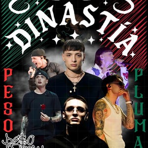 Peso Pluma Dinastia Tour PNG, Tito Double P Design Shirt Art (Instant Download)
