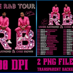 Usher Chris Brown Tour 2026 Fan Art PNG (Digital Download)