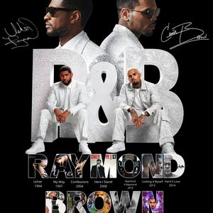 2PNG Usher Chris Brown Tour 2026 Fan Art PNG (Digital Download)