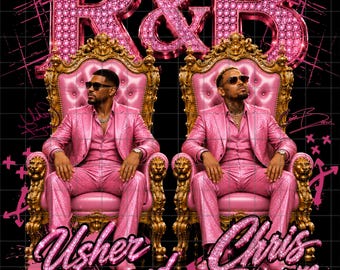 Usher Chris Brown Raymond und Brown R&B Tour 2026 PNG (Digitaler Download)