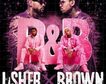 Usher Chris Brown Tour 2026 R&B PNG Graphic (Digital Download)