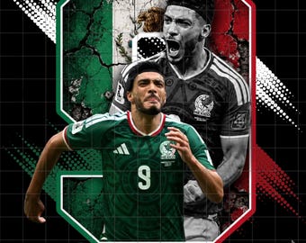 Raul Jimenez Mexico World Cup 2026 PNG Design (Digital Download)