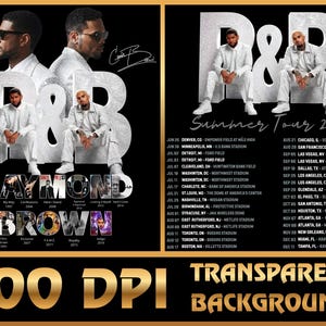 2PNG Usher Chris Brown Tour 2026 Fan Art PNG (Digital Download)