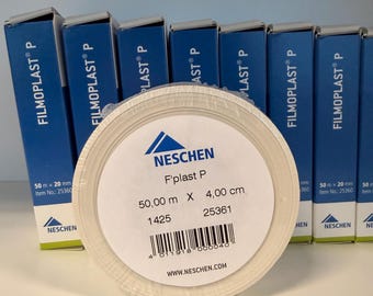 Filmoplast P 50m x 4cm acid-free tape, for repairing torn paper, aging-resistant adhesive