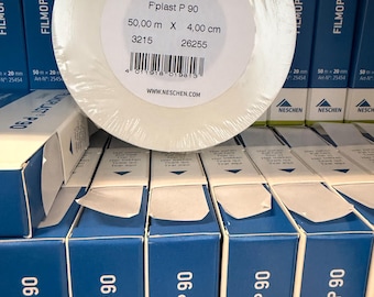 Filmoplast P90 50m x 4cm acid-free paper tape for repairing torn pages and gluing documents, aging-resistant adhesive, PAT