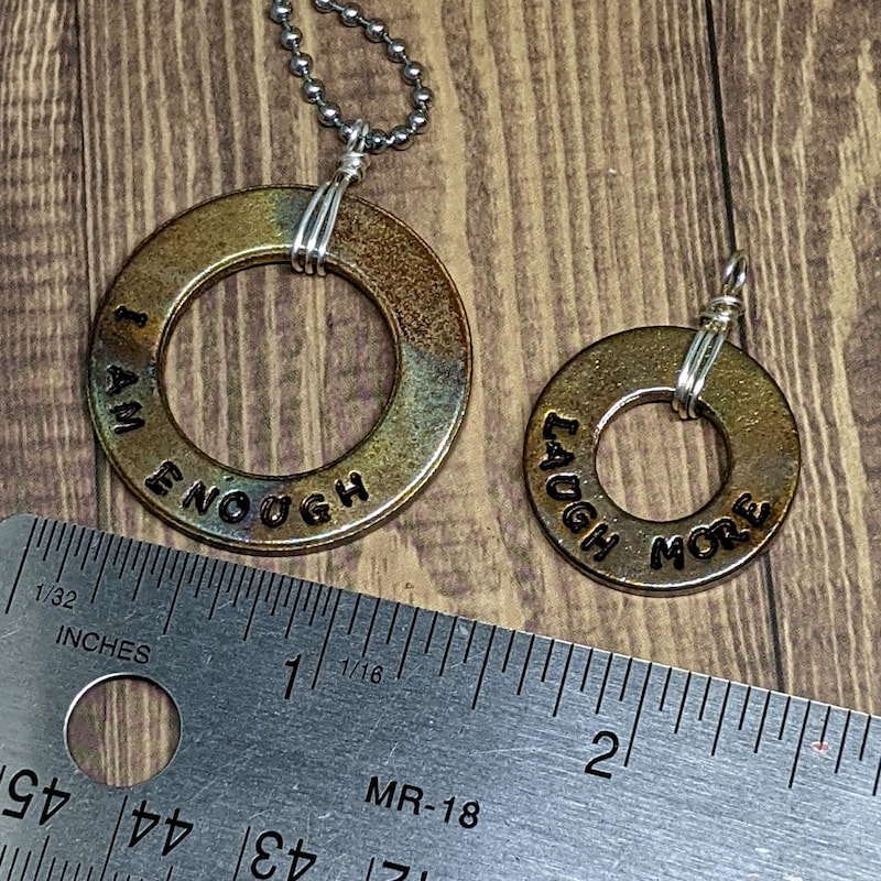 Washer Pendant - Etsy