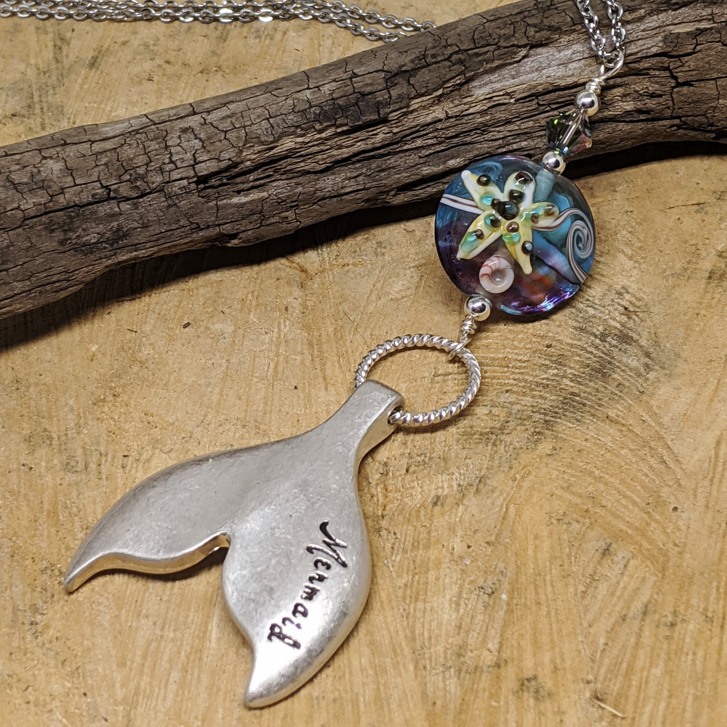 Mermaid Jewelry Mermaid Tail Necklace Beach Jewelry Mermaid Etsy