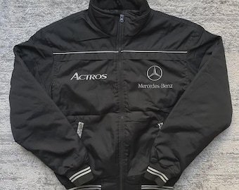 Chaqueta bordada vintage de carreras Mercedes Benz Actros de F1
