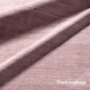 Alfombra de lana anudada a mano, alfombra turca Oushak rosa, diseño artesanal, tamaño personalizado, decoración de interiores, dormitorio, cocina. imagen 4