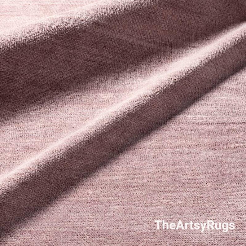 Alfombra de lana anudada a mano, alfombra turca Oushak rosa, diseño artesanal, tamaño personalizado, decoración de interiores, dormitorio, cocina. imagen 4