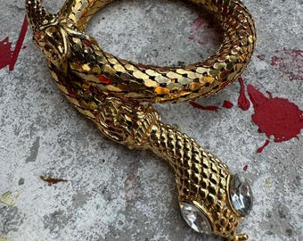 Serpiente Dorada — Pulsera de Serpiente Vintage