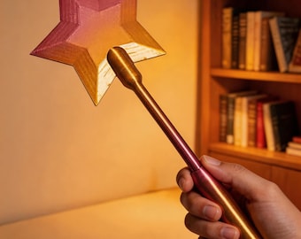 Tap-To-Pay Wand, Fairy Wand Credit Card Holder, Printed Wand Tap to Pay, Magic Pay Wand, 3D Printed Star Wand, Fun Payment Accessory