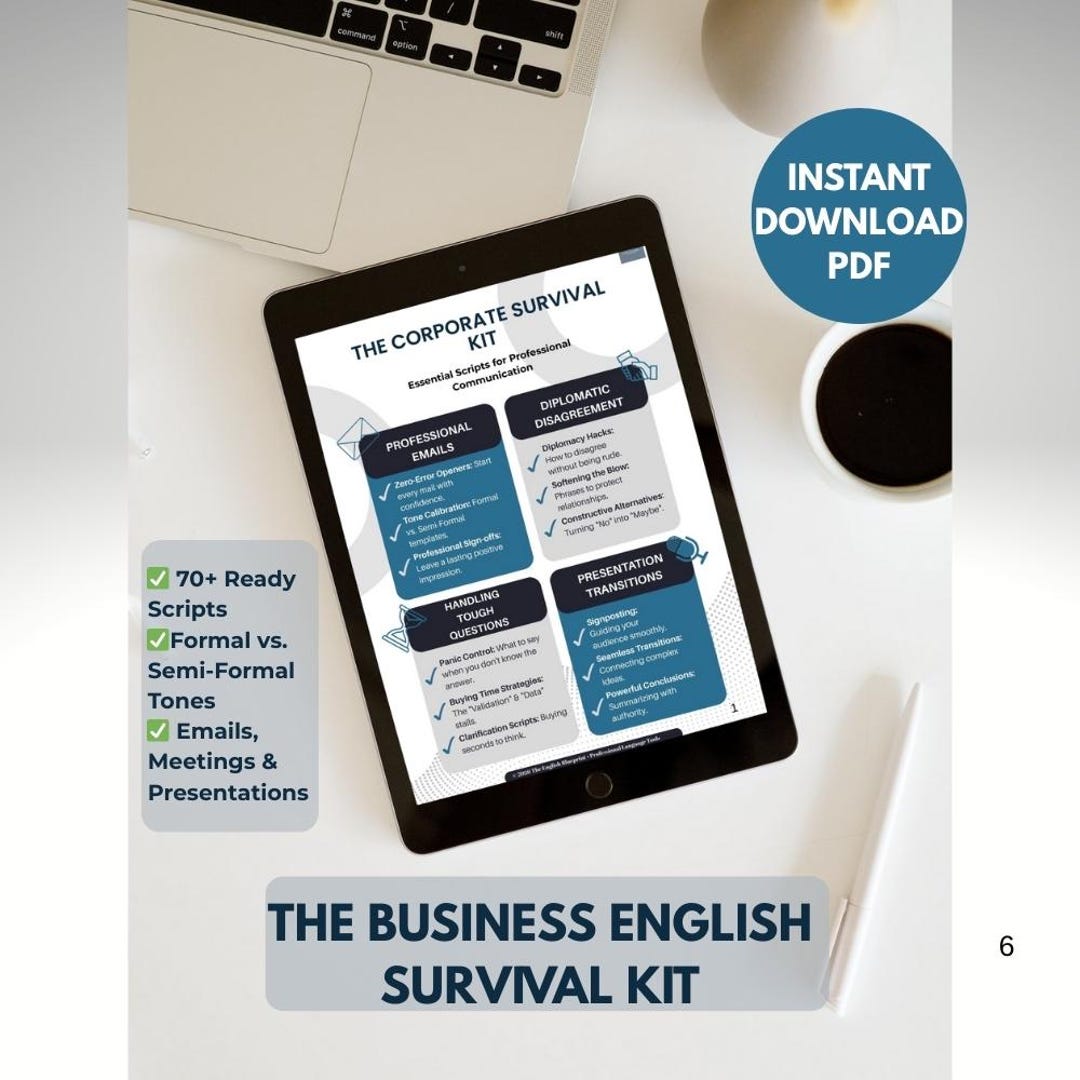 Business English Guide | Email Templates & Meeting Scripts (PDF ...