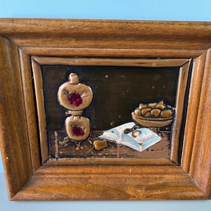 Vintage Copper Cop-R-Art Still Life Wall Plaque - Mid-Century Kitchen Decor