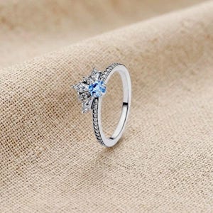 Bague Diadème Reine des Neiges en Argent Sterling 925