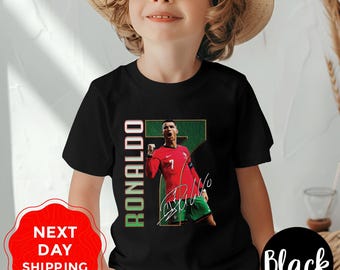 Camiseta de Cristiano Ronaldo, camiseta de fútbol juvenil Ronaldo 7, camiseta juvenil de fútbol, camiseta de aficionado de Ronaldo, camiseta de fútbol infantil Ronaldo