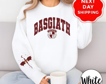 Basgiath War College Sweatshirt, Dragon Rider Hoodie, Fourth Wing Sweatshirt, Fantasy Book Shirt