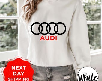 Sudadera con capucha de Audi, sudadera con el logotipo de Audi, sudadera con el logotipo del coche Audi, sudadera con capucha para fans de Audi, camiseta de Audi