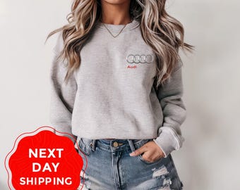 Sudadera con capucha de Audi, sudadera con el logotipo de Audi, sudadera con capucha para fans de Audi, camiseta con el logotipo del coche Audi