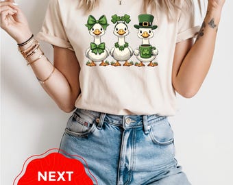 Comfort Colors® T-Shirt, St Patrick's Day Shirt, Lucky Goose Design