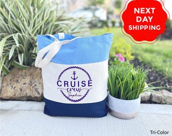 Custom Cruise Crew Bag, Cruise Squad Tote Bag, Personalized Cruise Crew Bag, Custom Cruise Vacation Bag, Family Cruise Trip Tote Bag