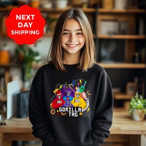 Sudadera con capucha Gorilla Tag, regalo Gorilla Tag, sudadera con capucha Gorilla Tag para jóvenes, fiesta Gorilla Tag, sudadera con capucha Monkey Tag, cumpleaños Gorilla Tag, sudadera para jóvenes imagen 1