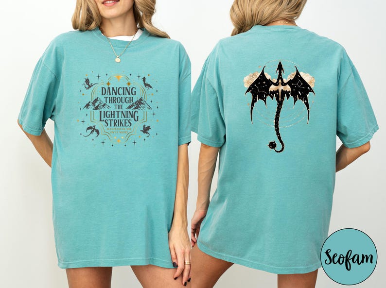 Comfort Colors® T-Shirt, Basgiath War College Shirt, Dragon Rider T-Shirt, Fourth Wing Tee, Onyx Storm Shirt image 9