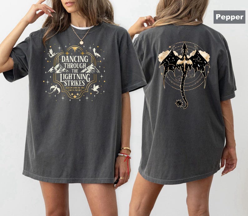 Comfort Colors® T-Shirt, Basgiath War College Shirt, Dragon Rider T-Shirt, Fourth Wing Tee, Onyx Storm Shirt image 15