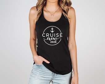 Custom Cruise Crew Tank Top, Personalized Cruise Squad T-Shirt