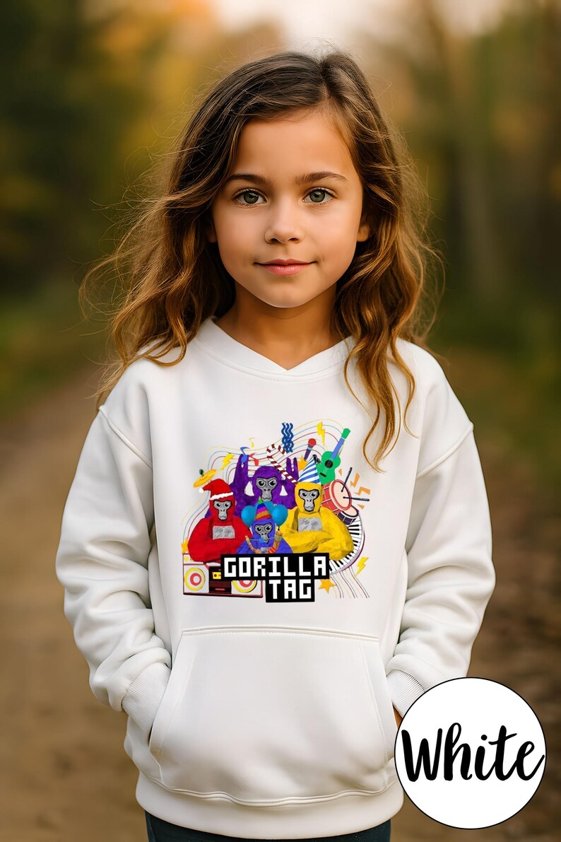 Sudadera con capucha Gorilla Tag, regalo Gorilla Tag, sudadera con capucha Gorilla Tag para jóvenes, fiesta Gorilla Tag, sudadera con capucha Monkey Tag, cumpleaños Gorilla Tag, sudadera para jóvenes imagen 5