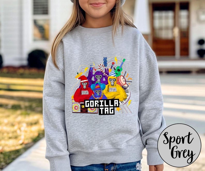 Sudadera con capucha Gorilla Tag, regalo Gorilla Tag, sudadera con capucha Gorilla Tag para jóvenes, fiesta Gorilla Tag, sudadera con capucha Monkey Tag, cumpleaños Gorilla Tag, sudadera para jóvenes imagen 9
