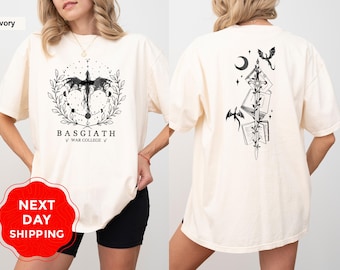 Comfort Colors® T-Shirt, Basgiath War College Shirt, Fourth Wing T-Shirt, Dragon Rider Tee, Fantasy Book Shirt
