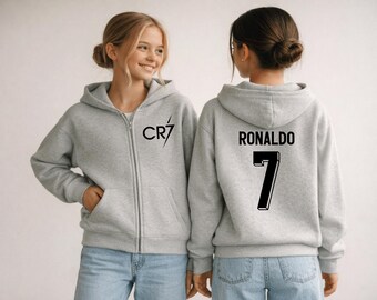 Cristiano Ronaldo Soccer Youth Full Zip Hoodie
