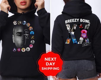 Chris Brown Album Sweatshirt, Breezy Bowl Sweatshirt, Chris Brown Tour Breezy Bowl XX Hoodie, Chris Brown Fan Gift, Chris Brown Shirt