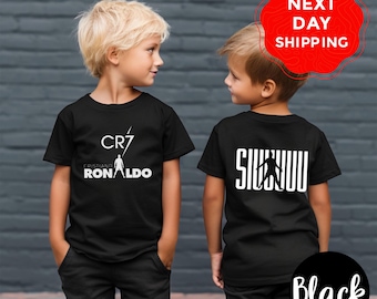 Kids Ronaldo Soccer T-shirt, Ronaldo Shirt, Ronaldo Football Shirt, 7 CR7 Cristiano Ronaldo T-shirt, Ronaldo Youth Shirt