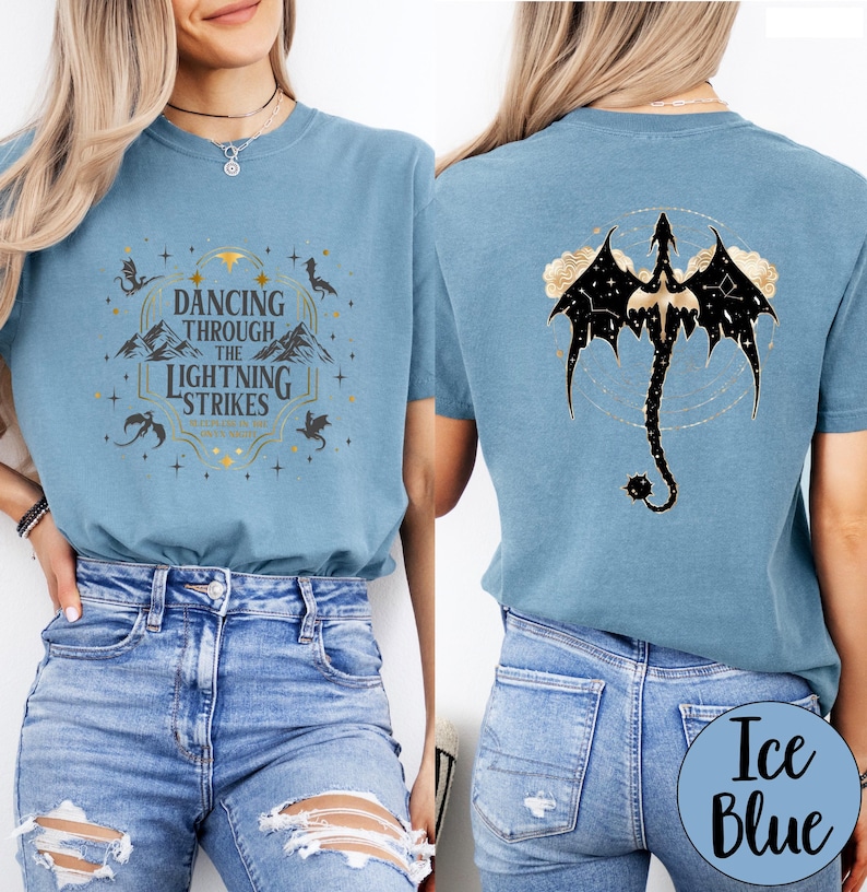 Comfort Colors® T-Shirt, Basgiath War College Shirt, Dragon Rider T-Shirt, Fourth Wing Tee, Onyx Storm Shirt image 13