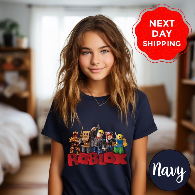 Roblox T-shirt, Roblox Shirt, Roblox Youth Tee, Roblox Birthday Gift, Roblox Birthday T-shirt, Roblox Lover T-shirt image 1