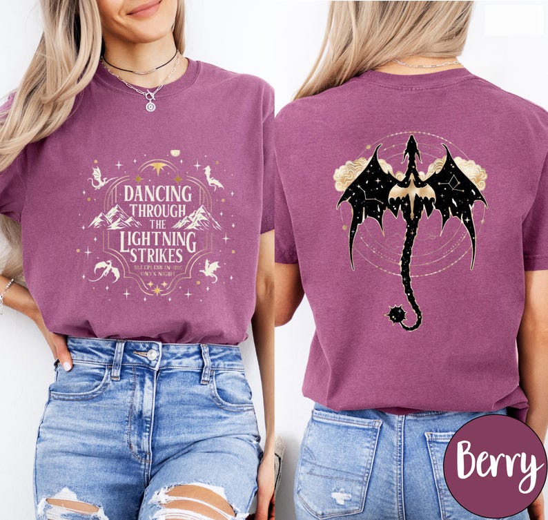 Comfort Colors® T-Shirt, Basgiath War College Shirt, Dragon Rider T-Shirt, Fourth Wing Tee, Onyx Storm Shirt image 10