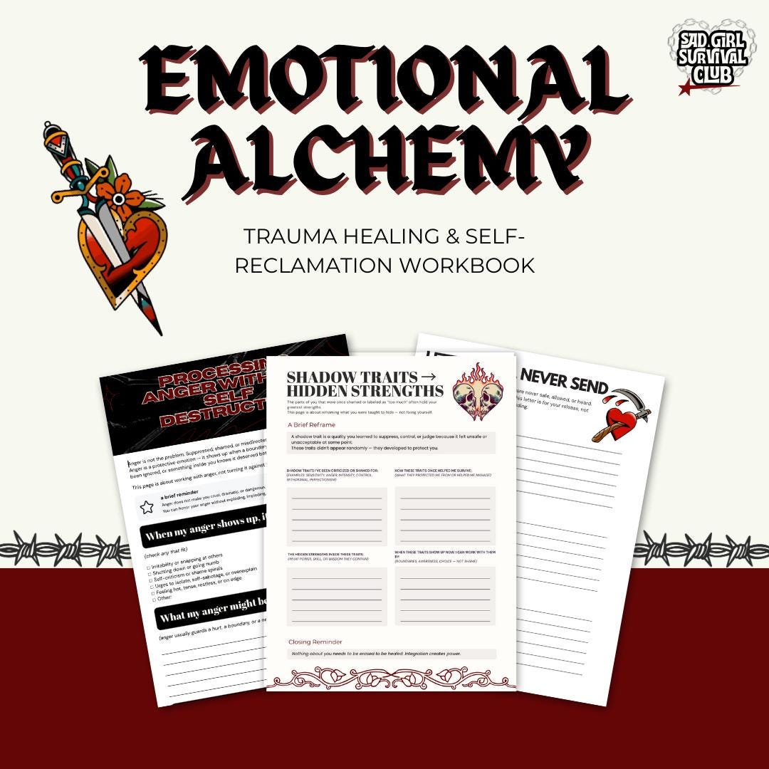 Emotional Alchemy – Trauma Healing Workbook | Shadow Work, Boundaries ...